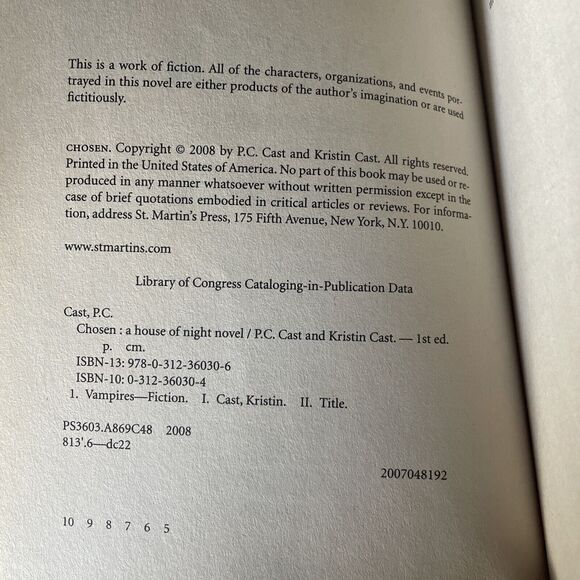 House of Night Novels Ser.: Chosen : A House of Night Novel by Kristin Cast - Picture 7 of 7